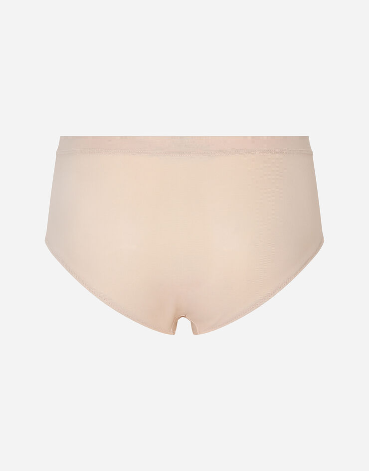 Dolce & Gabbana KIM DOLCE&GABBANA Powernet high-waisted panties Pale Pink O2E55TFUGKN