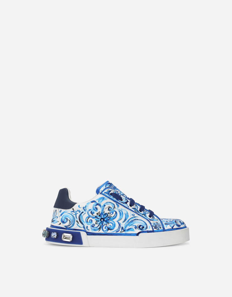 Dolce & Gabbana Sneaker Portofino Light Majolika-Print Mehrfarbig D10951AD466