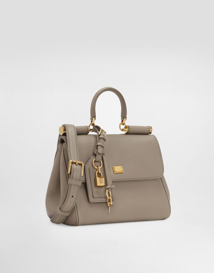 Dolce & Gabbana My Sicily plongé calfskin bag Beige BB7781B7321