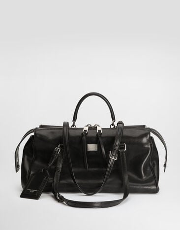 Dolce & Gabbana Medium Vittoria calfskin bag Black BB7844AW118