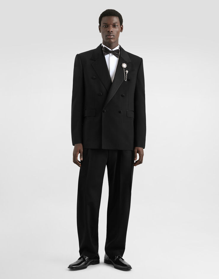 Dolce & Gabbana Palermo double-breasted tuxedo jacket in virgin wool Dolce & Gabbana Palermo double-breasted tuxedo jacket in virgin wool G2VN7TGK449