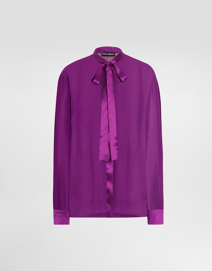 Dolce & Gabbana Chiffon shirt Purple F5S81TFU1AT