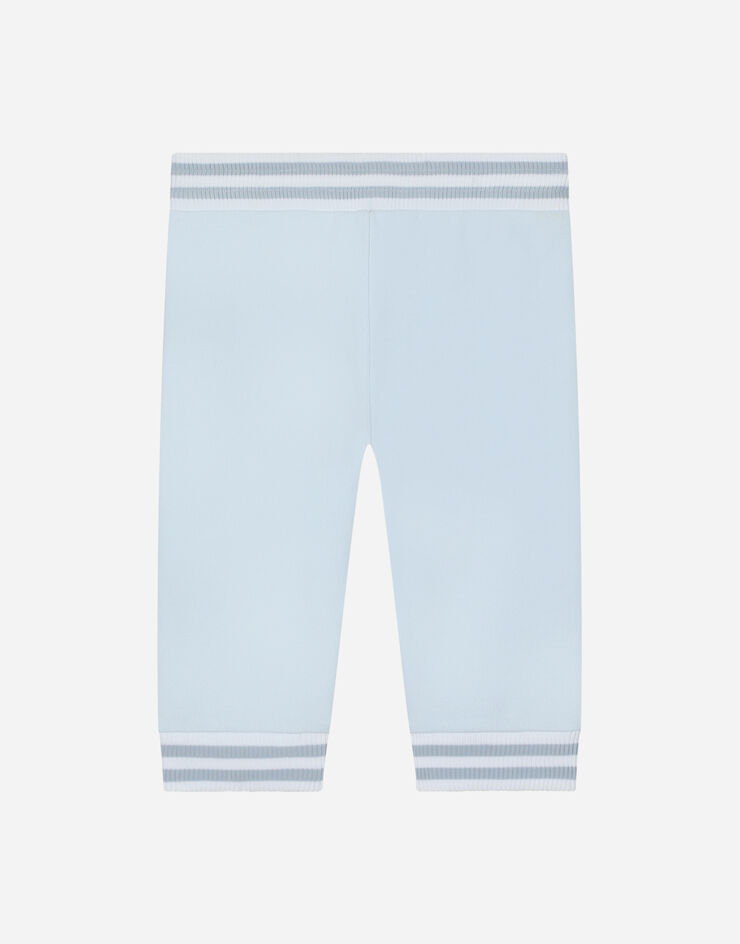 Dolce & Gabbana Cotton jersey jogging pants with DG logo print Grey L1JPGRG7G3W