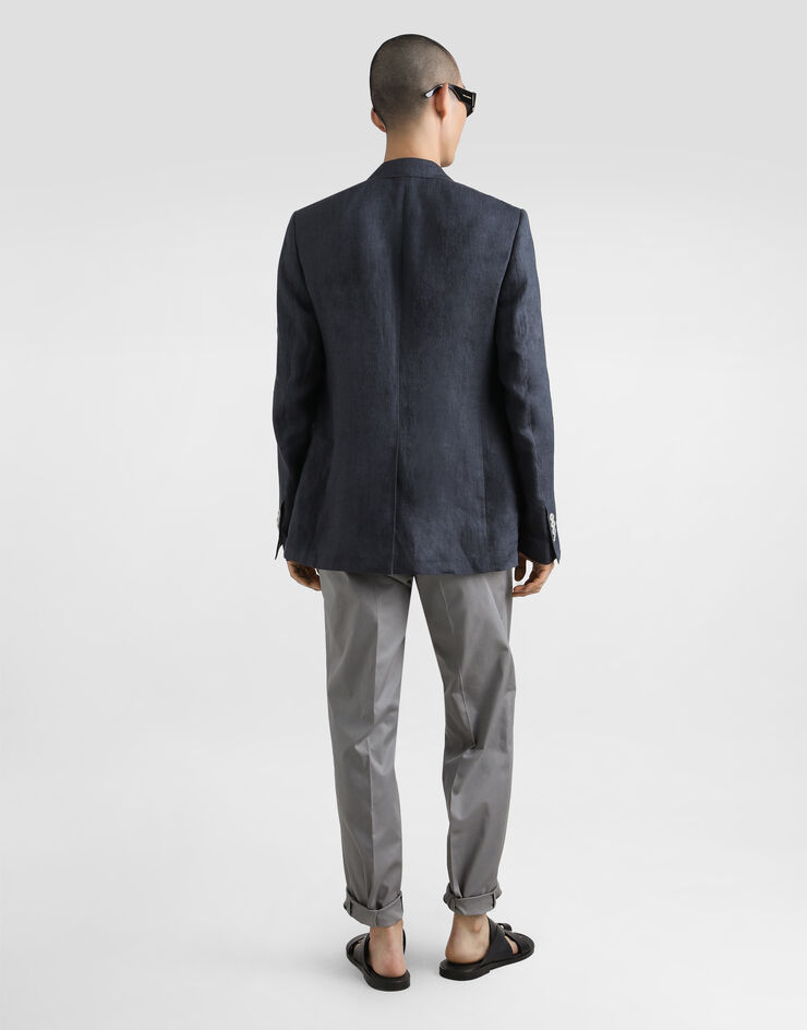 Dolce & Gabbana Silk crewneck pullover Grey GXX03TJBSM4