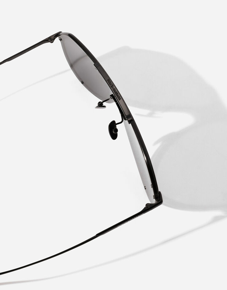 Dolce & Gabbana Sonnenbrille Metal Classic Schwarz VG2309VM187