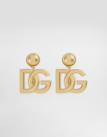 Dolce & Gabbana Clip-on earrings with DG logo Gold WEN6P2W1111