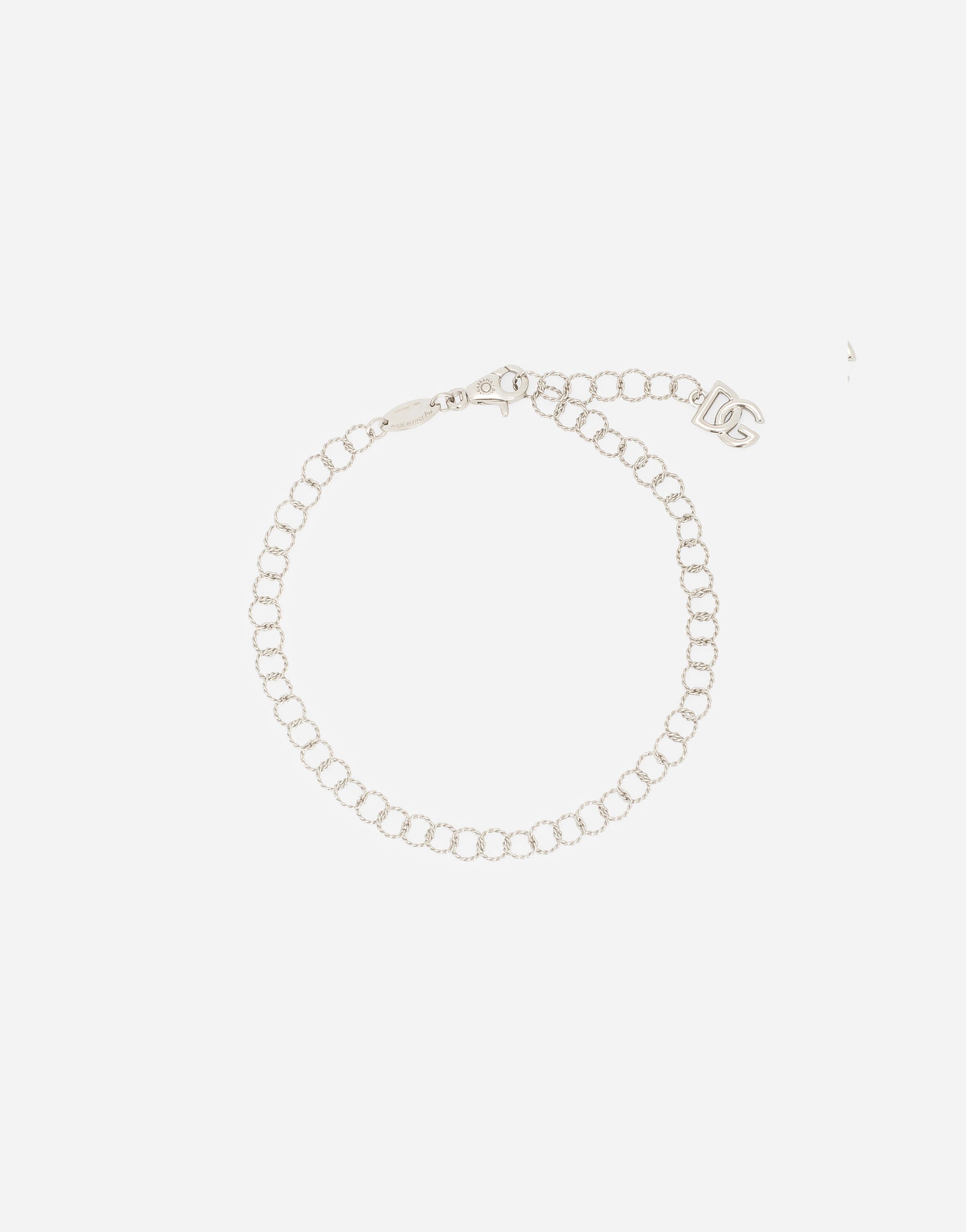 Dolce & Gabbana Link bracelet in 18k white gold and twisted wire Gold WBQA1GWQC01