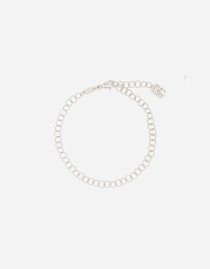Dolce & Gabbana Link bracelet in 18k white gold and twisted wire White WBQA8GWWHDG