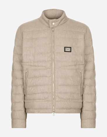 Dolce & Gabbana Quilted cashmere jacket Brown GXV16TJFMDS