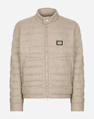 Dolce&Gabbana Quilted cashmere jacket Beige GV7CATFUFMY