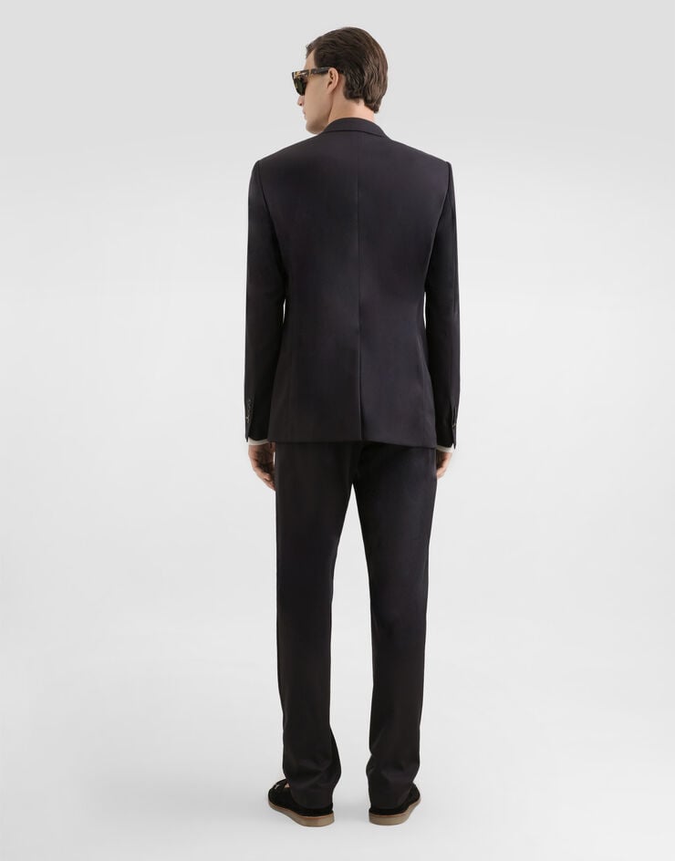 Dolce & Gabbana Single-breasted taormina wool canvas jacket Dolce & Gabbana Single-breasted taormina wool canvas jacket Grey G2WG7TFUBGZ