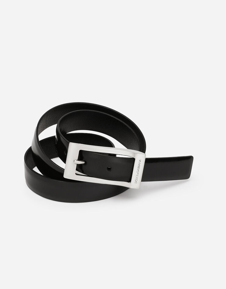 Dolce & Gabbana 磨面小牛皮腰带 黑 BC4871AI935