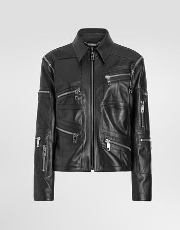 Dolce & Gabbana Nappa leather jacket Black F9U72LHUL2B