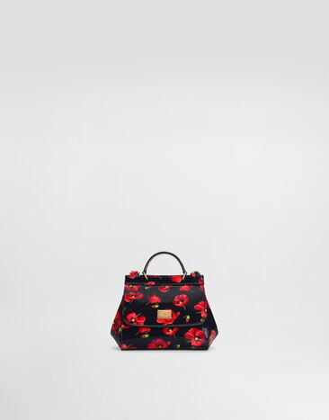 Dolce & Gabbana Sicily shoulder and crossbody bag in poppy-print patent leather  EB0003A0563