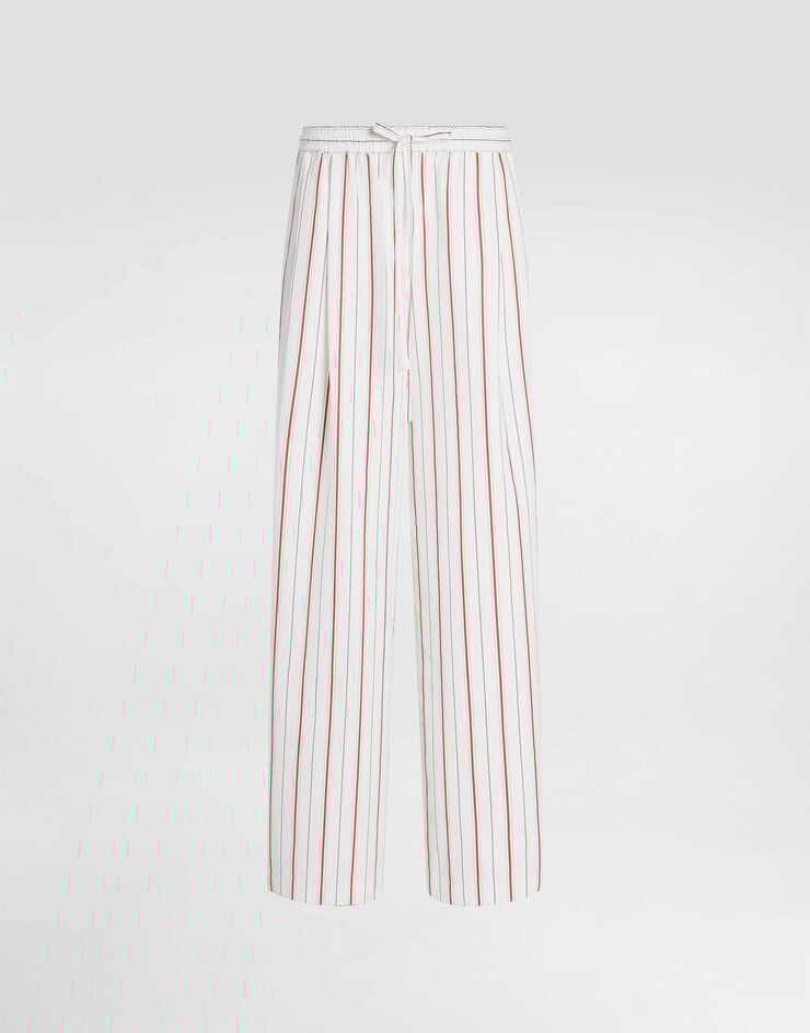 Dolce & Gabbana Striped poplin trousers Multicolor FTDJETFR51T
