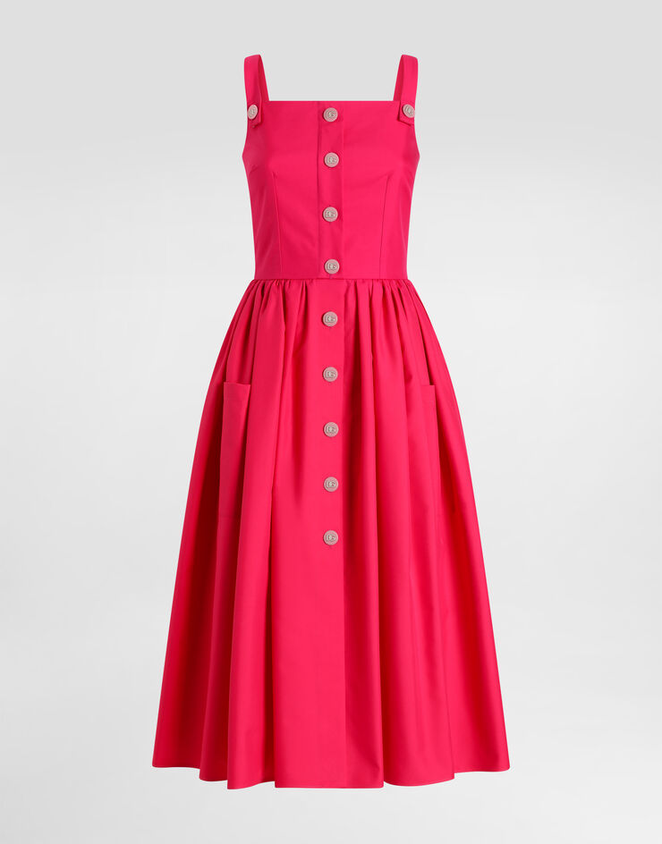 Dolce & Gabbana Cotton sundress Fuchsia F6ZT0TFU61A