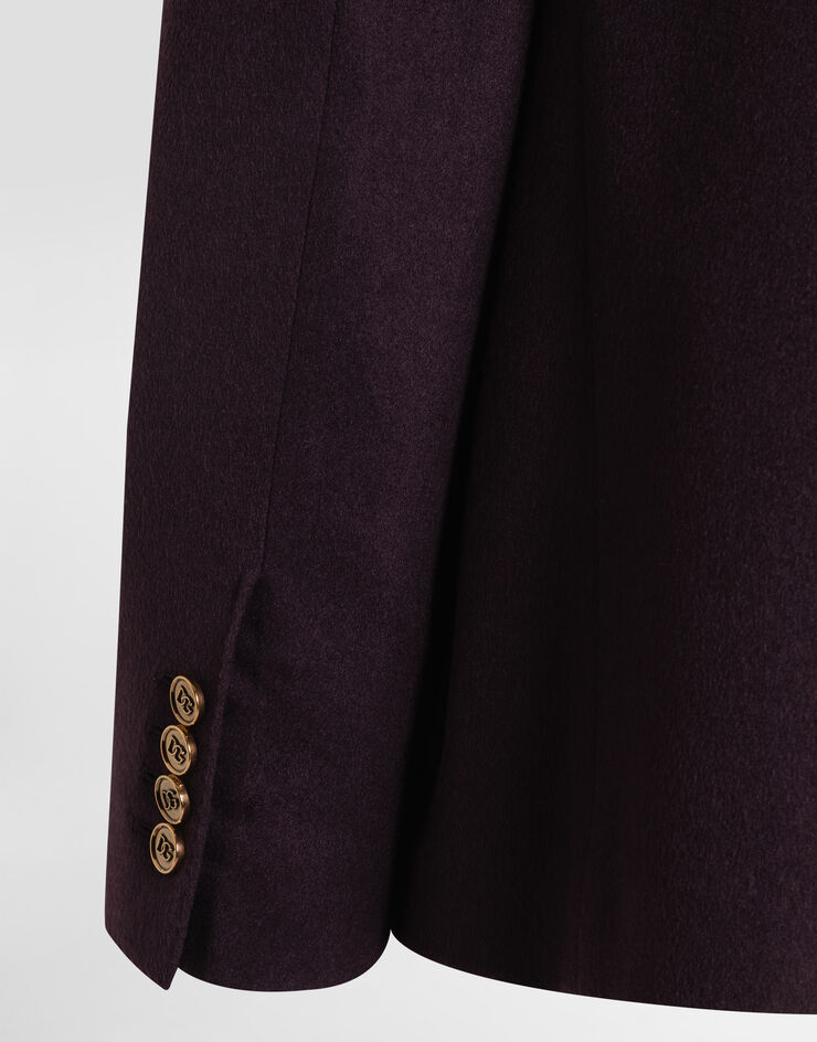 Dolce & Gabbana Double-breasted portofino cashmere jacket Purple G2NZ2TGJ763