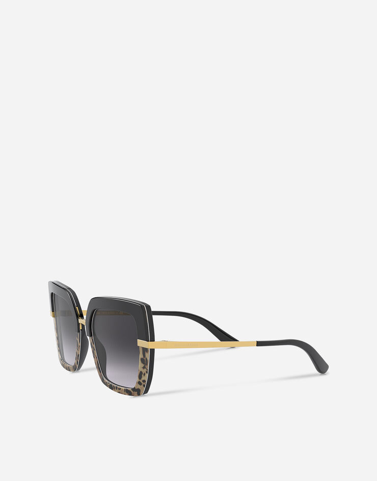 Dolce & Gabbana نظارة شمسية بنصف طبعة أسود VG4373VP48G