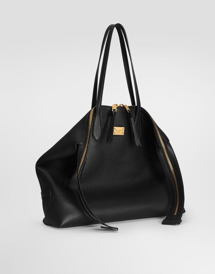 Dolce & Gabbana Sac à épaule Vittoria en cuir de veau Dolce & Gabbana Sac à épaule Vittoria en cuir de veau Black BB7967A0841