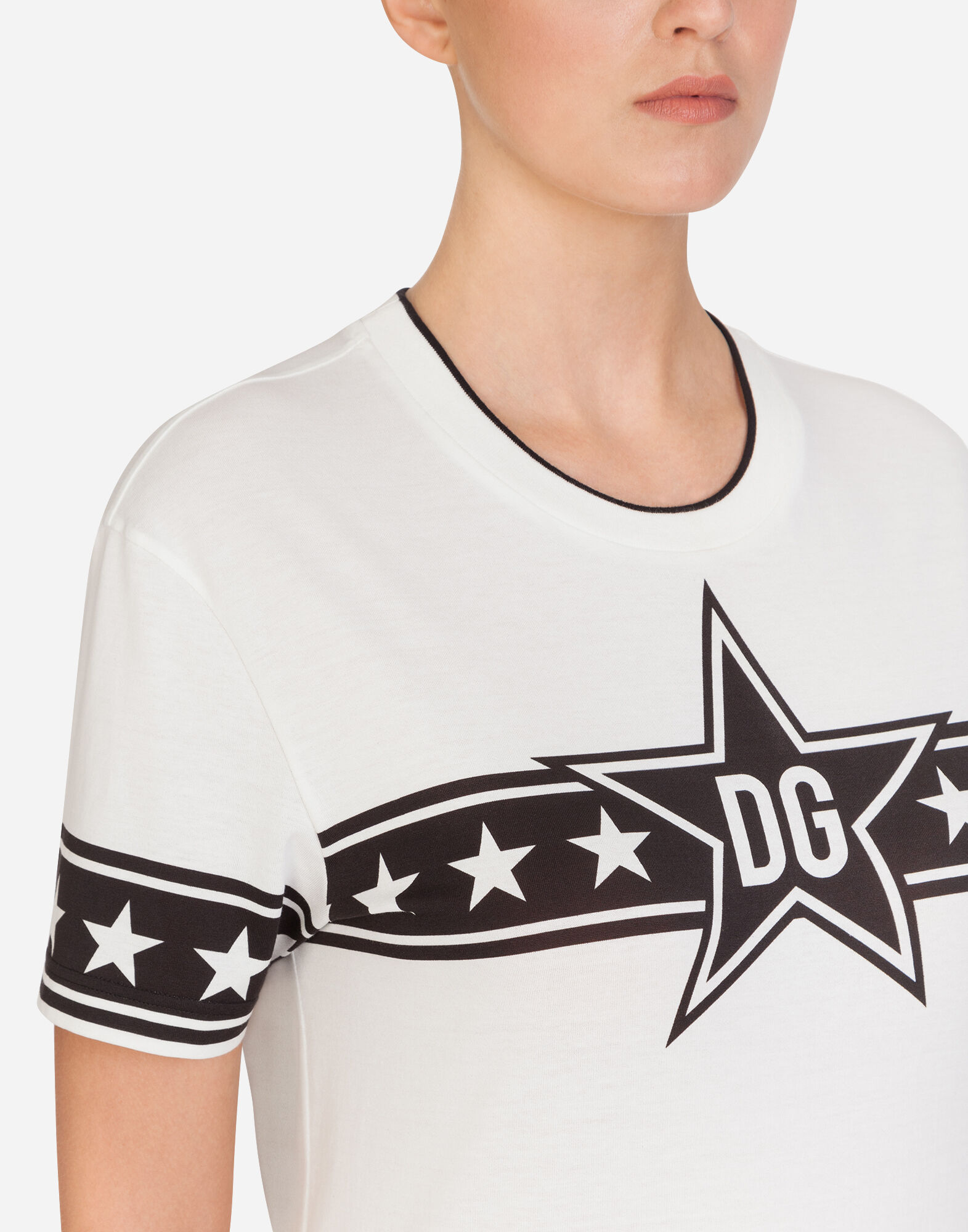 MILLENNIALS STAR PRINT JERSEY T SHIRT