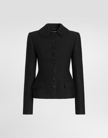Dolce & Gabbana Single-breasted wool jacket Dolce & Gabbana Single-breasted wool jacket Black F27KKTFUZE1