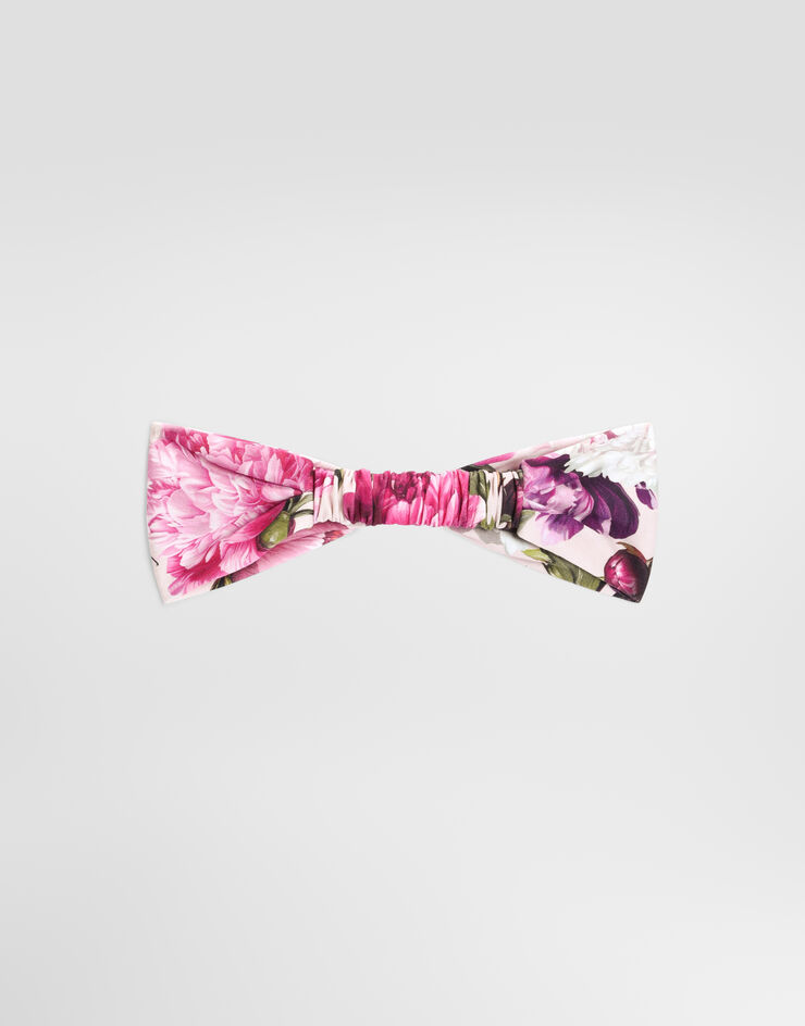 Dolce & Gabbana Peony-print interlock headband Multicolor LN5H50G7Q0D