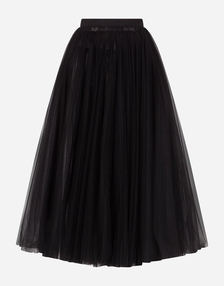 Dolce & Gabbana Circle tulle skirt Black F4BRITHLM0U
