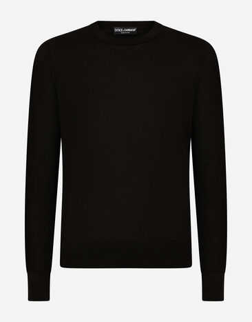 Dolce & Gabbana Cashmere round-neck sweater Black GXL30TJAWM9