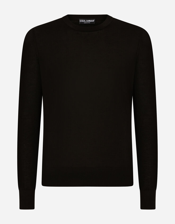 Dolce & Gabbana 羊绒圆领针织衫 黑 GX412TJAWLA