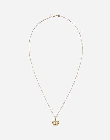 Dolce & Gabbana Crown yellow gold pendant Gold WRLK1GWJAS1