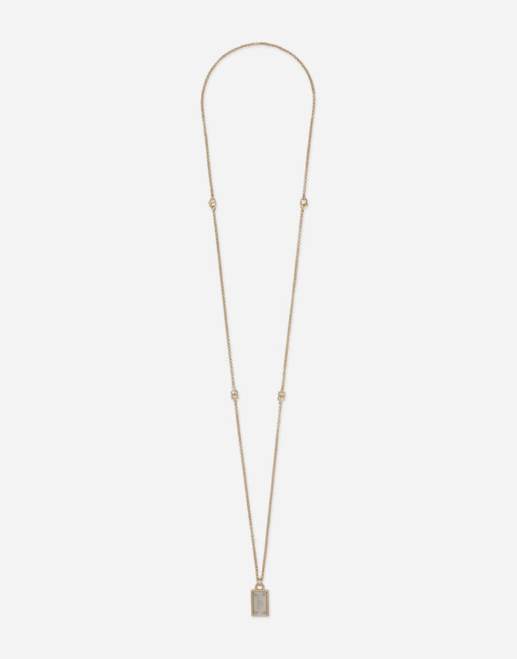 Dolce & Gabbana Collar con placa Dorado WNQ3S5W1111