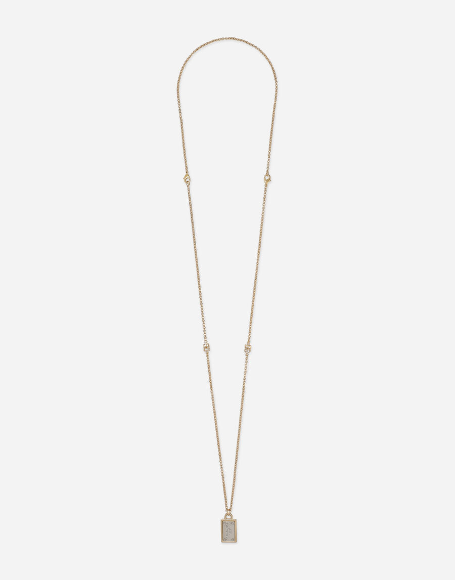Necklace with tag