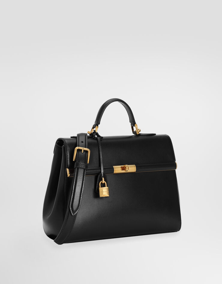 Dolce & Gabbana Marlene handbag in palmellato calfskin Black BB7932A3G19