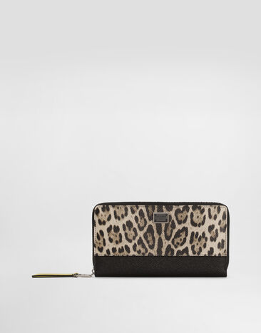 Dolce & Gabbana ドーフィンカーフスキン ジップアラウンド ウォレット Print BP1672A6N73
