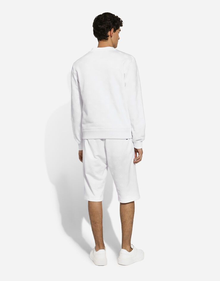 Dolce & Gabbana DGロゴパッチ ジャージー スウェットシャツ ホワイト G9ABJTG7NWD