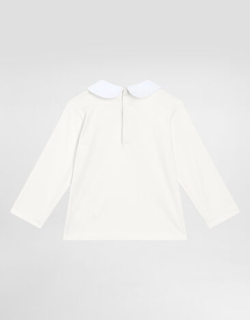 Dolce & Gabbana Interlock T-shirt with DG logo White L1JTIMG7O7E