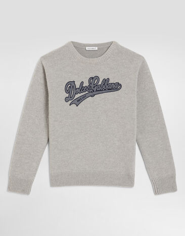 Dolce & Gabbana Knit pullover with logo  L4KWE2JDVH0