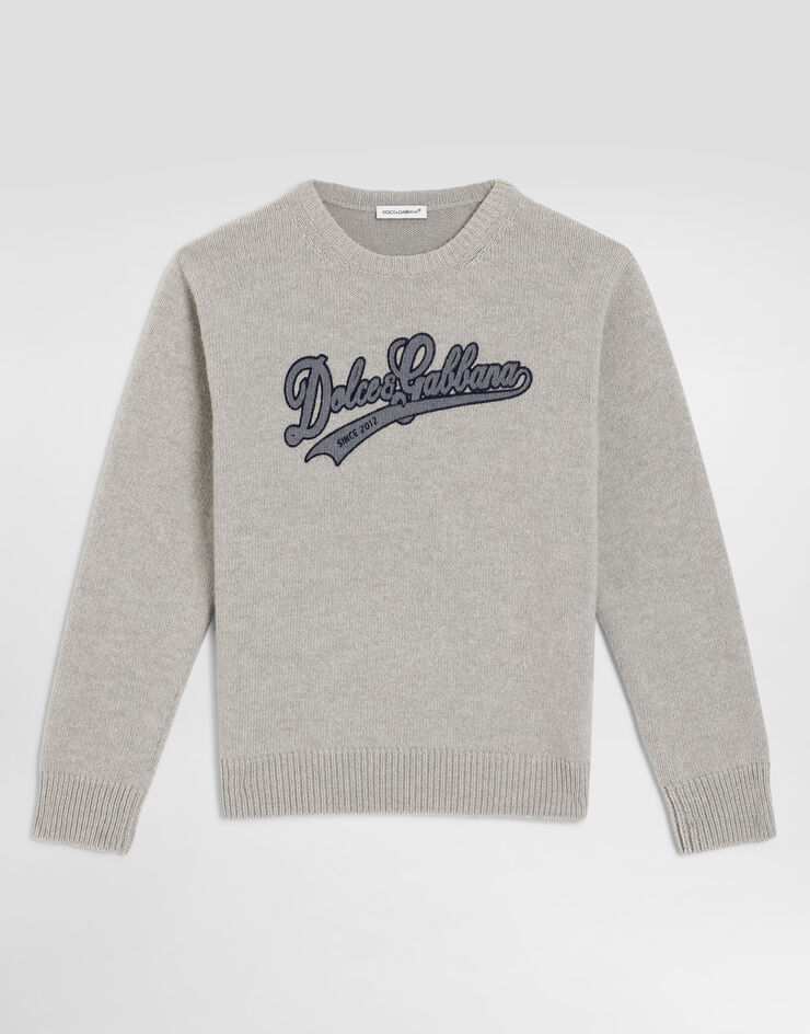 Dolce & Gabbana Knit pullover with logo  L4KWE2JDVH0