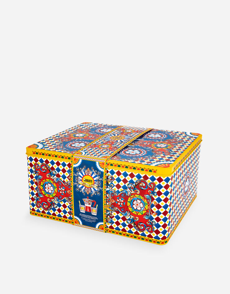 Dolce & Gabbana BOX MOKA SMALL + 2 PORCELAIN CUPS & 2 GOLDEN STIRRERS BIALETTI DOLCE&GABBANA Multicolor TCK015TCAFN
