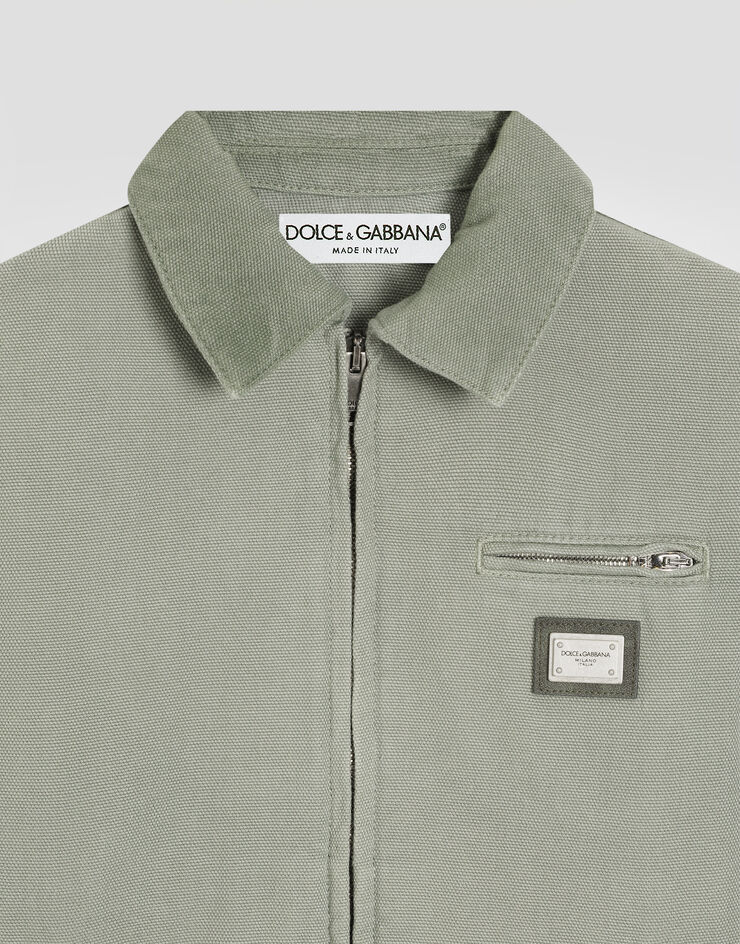 Dolce & Gabbana Canvas jacket Green L42B95LY104
