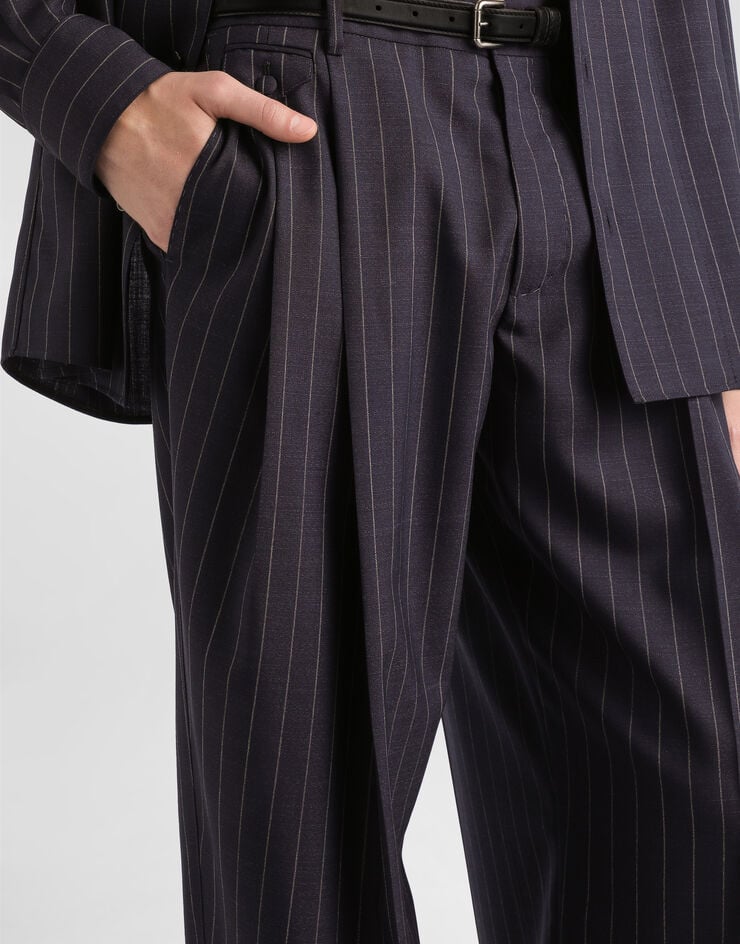 Dolce & Gabbana Pinstripe virgin wool trousers Multicolor GP1B9TFR23B