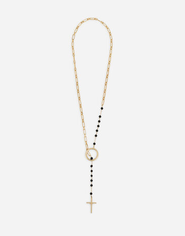 Dolce & Gabbana Rosary necklace with chain detailing Gold WNN8S3W1111