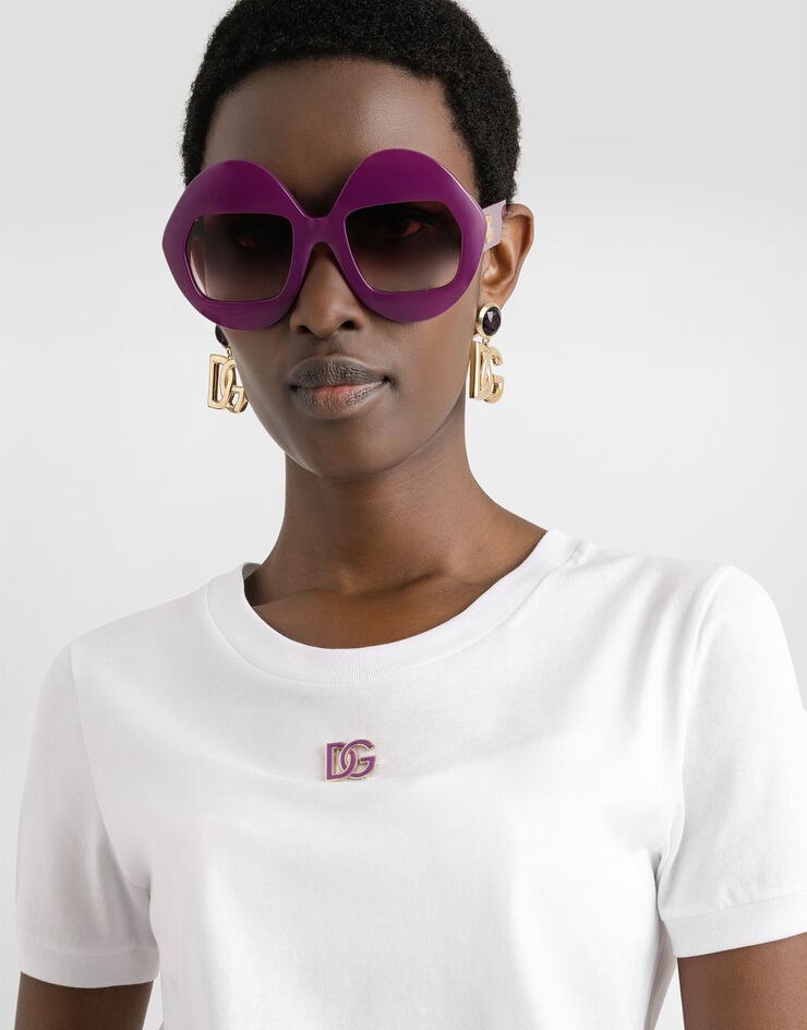 Dolce & Gabbana T-shirt with crisscross White F8U08ZGDDAV