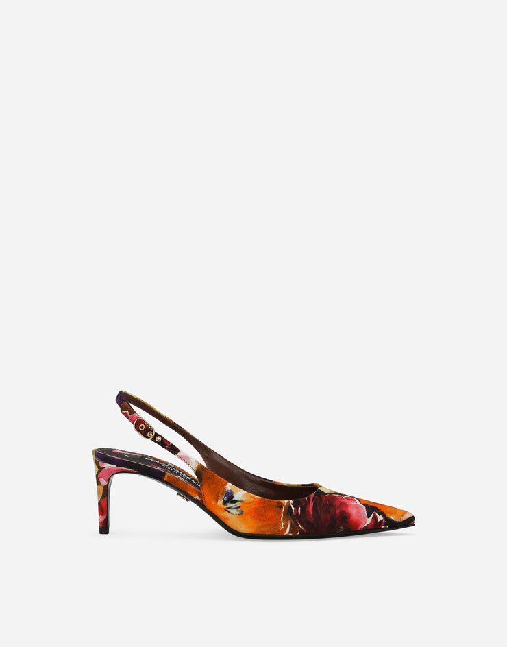 Dolce & Gabbana Zapato destalonado de brocado Multicolor CG0639AR422