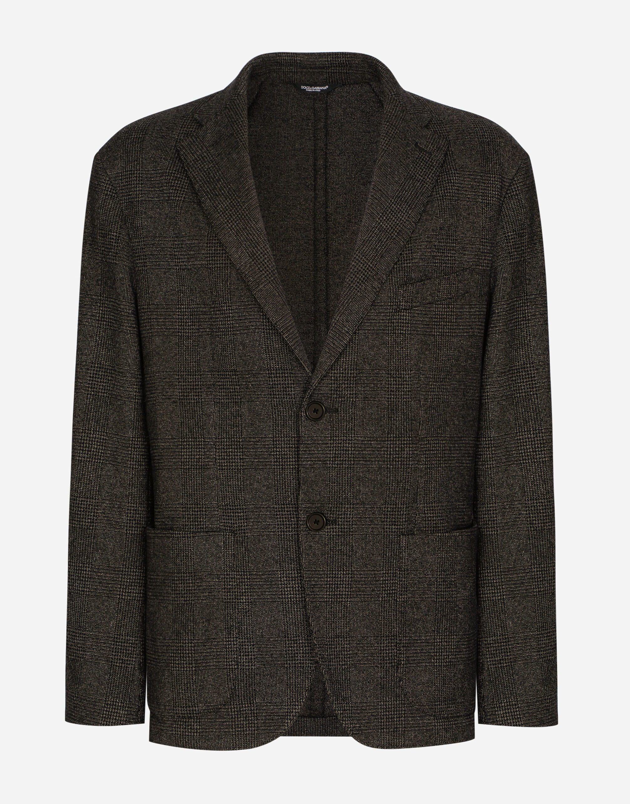 Men's glen plaid top overcoat
