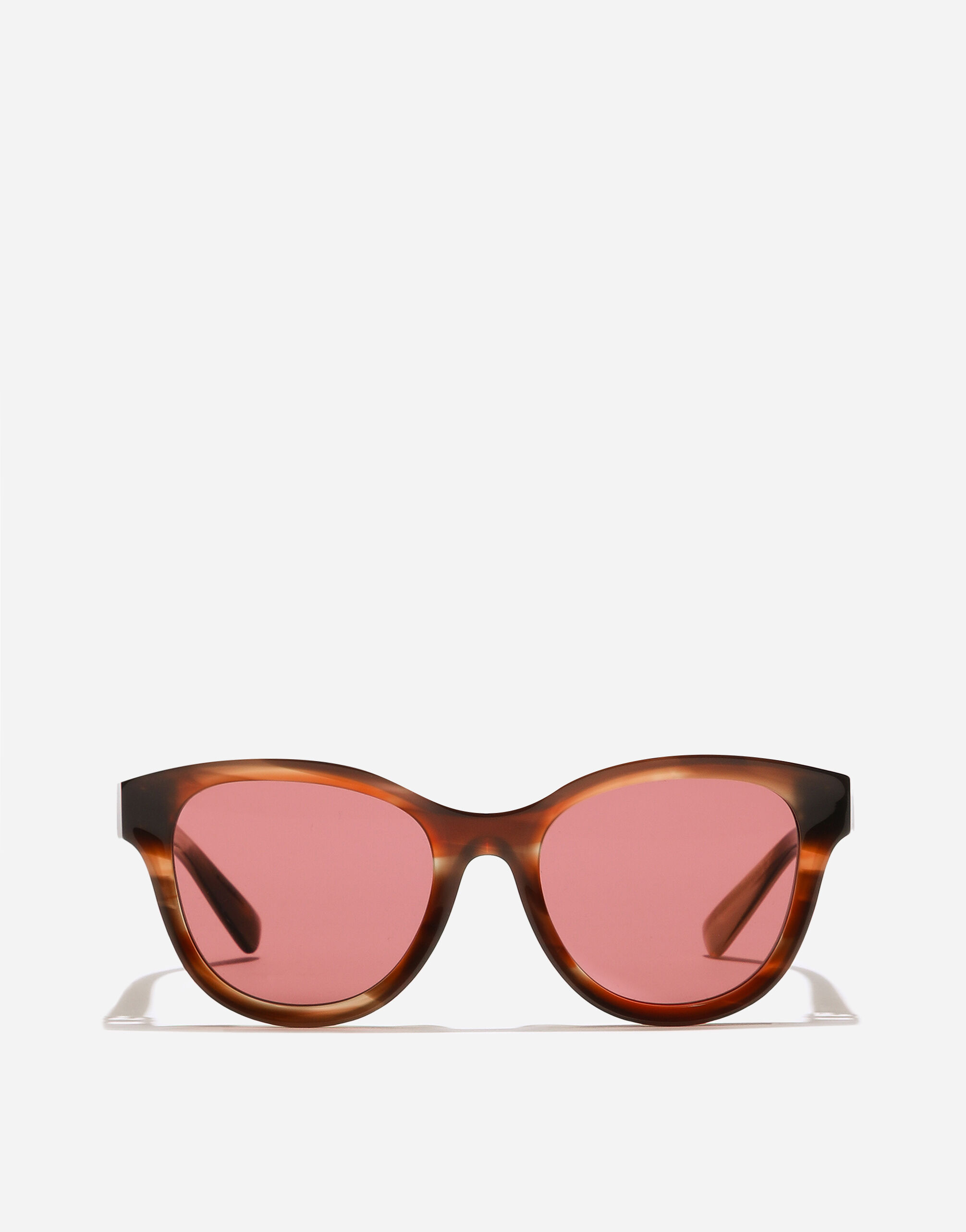 Striped brownのウィメンズ DG Hinge Sunglasses | Dolce&Gabbana®