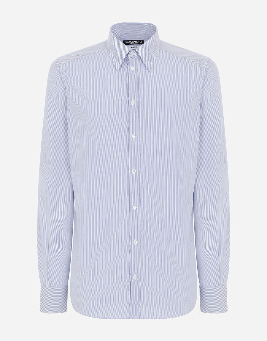 Striped cotton Martini-fit shirt