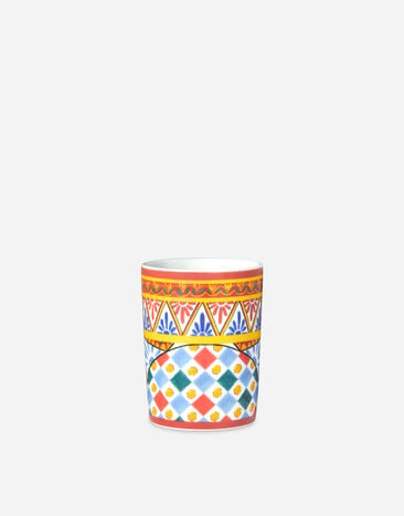 Dolce & Gabbana Vaso de agua de porcelana Multicolor TCBS14TCAI2