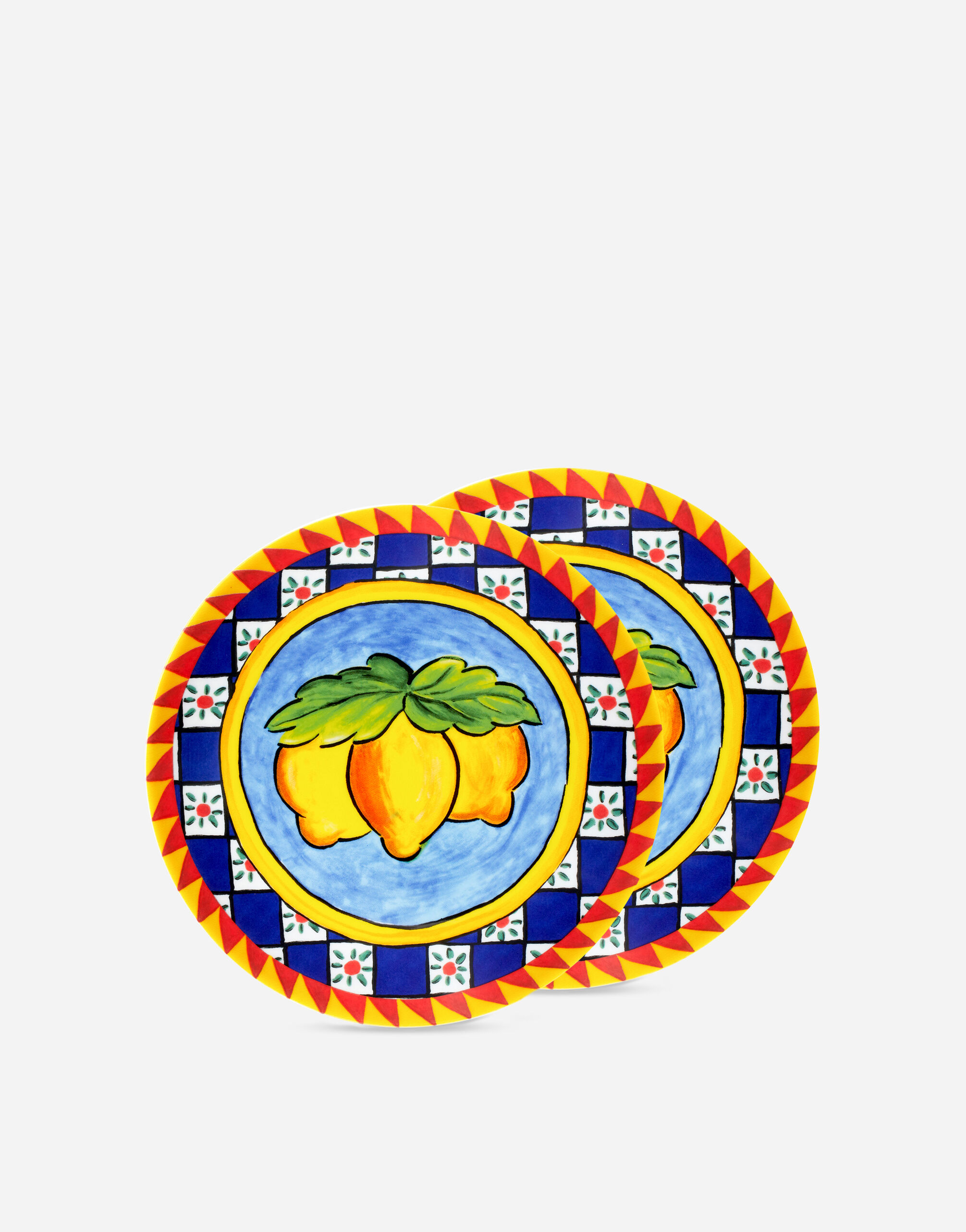 【希少・美品】Dolce & Gabbana プレート25cm イタリア製 Set 2 Porcelain Dessert Plates in Multicolor | Dolce&Gabbana®