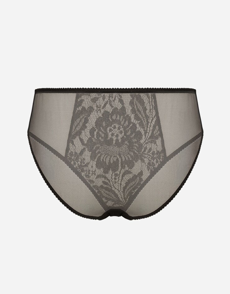 Dolce & Gabbana Lace and tulle panties Black O2F63TONQ79